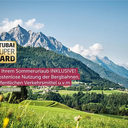 Elva Premium Inklusive Sommerpass Stubai Super Card Aparthotel 4*